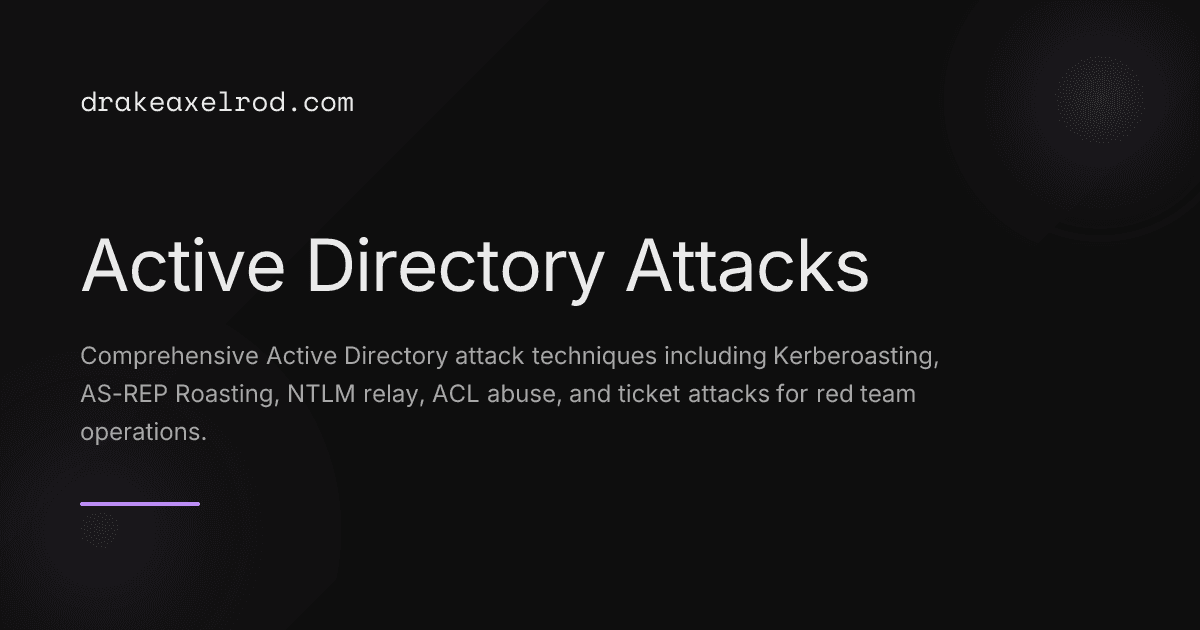 Active Directory Attacks