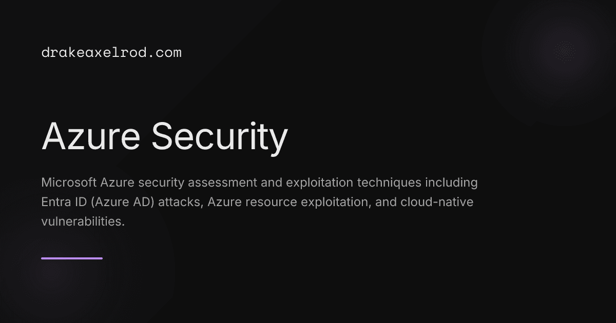 Azure Security