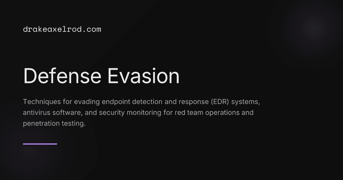 Defense Evasion